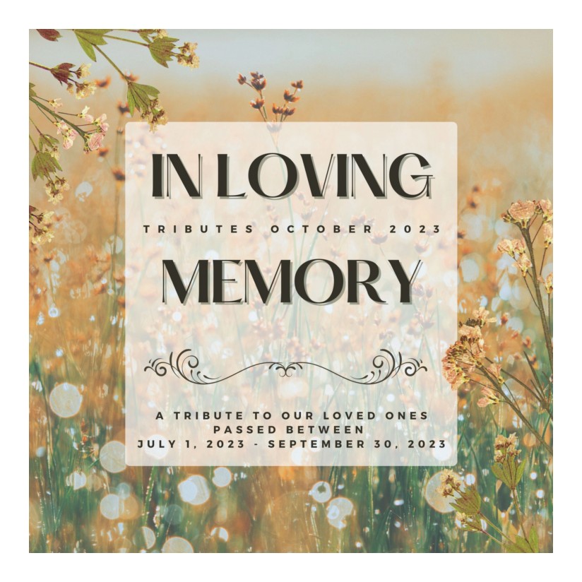 Tributes October-December 2023